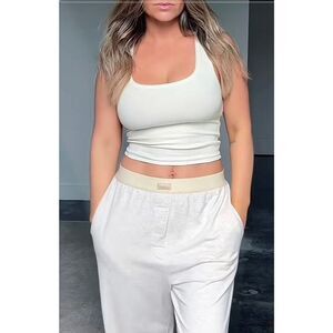 Skims Cotton Rib Long Tank Defect